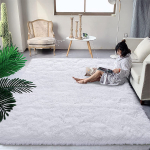 Auk&scaron;tos kokybės ir itin mink&scaron;tas pliu&scaron;inis kilimas Miegamojo lovos kilimėlis Svetainės vaikų kambarys Neslystantys namų dekoravimo kilimai 183x275cm