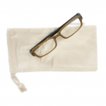 Etui &agrave; lunettes en coton - Graine Cr&eacute;ative by PW - Beige - Customisable - 10x20x0.5 cm