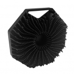 Daugiakampis silikoninis vonios &scaron;epetys jautriai odai, &scaron;veičiantis kūno &scaron;veitiklis su masažiniais &scaron;ereliais, neslystančia rankena, du&scaron;o &scaron;epetys 1pc juoda