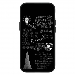 iPhone 16 15 Xiaomi Redmi Note 14 13 12 11 Pro Max X 8 16e Samsung Galaxy S25 S24 S23 Moto OPPO Huawei Chemijos Matematikos Lygtis Formulė Telefono Dėklas for iPhone 12 rausvai ruda