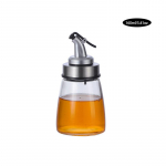 160/200/300/500ml Virimo prieskonių butelių dozatorius Padažas Butelis Stikliniai buteliai aliejui ir actui Kūrybiniai virtuvės įrankiai Priedai 160ML