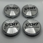 4 vnt./kompl. 60 mm Automobilio Rato Centrinės Stebulės Gaubteliai Dangteliai Rinkinys SPORT Edition Logotipas Dekoracija Ratlankio gaubtas Automobilio Stebulės Gaubtas Apsauga nuo Dulkių Dangteliai Priedai