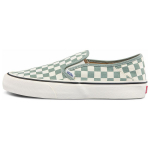 Vans Slip-On Žemi Skate Batai Žaliai Balti &Scaron;achmatiniai Unisex Krosiniai Batai VN0A5HYQB8O 36