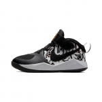 Nike Team Hustle D 9 Universalūs Patogūs Neslystantys Patvarūs Žemi Vaikų Krep&scaron;inio Batai Vaikų sportbačiai Juodi Pilki CQ3706-001 28