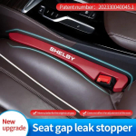 new car seat gap filler plug strip anti-leak filler strip car interior decoration supplies for ABS SHELBY logo super snake Beige-common (use)