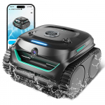 WYBOT C2 Vision Belaidis baseino robotas-siurblys, aprūpintas AI kamera, 8-in-1 visapusi&scaron;kas valymas, juodas ir žalias. juoda/žalia