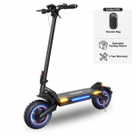 iScooter iX7 Pro 10 colių dvigubos pavaros motoroleris &ndash; 1000 W dvigubi varikliai, 60 km/H ir 150 kg apkrova | Atsparus vandeniui dizainas ir APP valdymas(NĖRA ABE) juoda