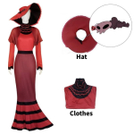 Hazbin Hotel Rosie Cosplay Kostiumas Animacinis Personažas Helovino &Scaron;alis Vaidmenų Žaidimas M brown