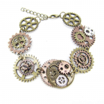 Originalaus dizaino Different Gears Linked DIY Steampunk apyrankė