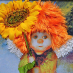 &bdquo;Huacan&ldquo; visi&scaron;kai kvadratinis apvalus grąžtas sunflower boys &bdquo;pasidaryk pats&ldquo; kryželiu namų dekoras 20*20 cm