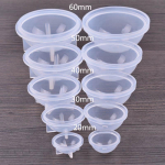 20&ndash;60 mm &bdquo;pasidaryk pats&ldquo; silikono formos epoksidinės dervos &bdquo;Orb&ldquo; rutulio rutulio karoliukų papuo&scaron;alų gamyba 60mm