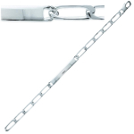 Les Tr&eacute;sors De Lily [E2165] - Gourmette Argent 'Identit&eacute;' argent&eacute; - 18 cm 5 mm