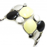 NOA [G2580] - Bracelet Cr&eacute;ateur 'Princesse Pop' beige noir juoda