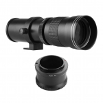 Fotoaparato MF Super Telephoto Zoom objektyvas F/8.3-16 420-800mm T tvirtinimas su NEX tvirtinimo adapterio žiedu