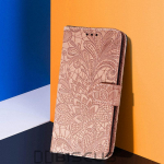 Telefono dėklas, skirtas Samsung Galaxy A12 A22 A14 A34 A54 M12 M33 M53 M23 M32 M22 A32 A52 A72 5G A13 A53 A 12 54 32 52 Knygų stovas Piniginė Odinis gėlių vir&scaron;elis Samsung A23 ry&scaron;kiai rožinė