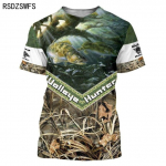Madinga 3D karpių žvejyba Vyrai Moteri&scaron;ki vasariniai mar&scaron;kinėliai Street Trendy All Match O formos kaklo trumpomis rankovėmis, dideli vyri&scaron;ki mar&scaron;kinėliai Vyri&scaron;ki drabužiai XL