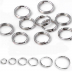 200 vnt. 5 6 7 8 10 12 mm metalinis dvigubas žiedas, padalintas &scaron;okinėjimo žiedas, padalintas &scaron;okinėjimo žiedas, padengtas sidabru 5mm-200PCS