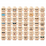 56vnt Minifigūra veido galvutės komplektas Moteri&scaron;ka arba Vyri&scaron;ka MOC Figūrėlės I&scaron;rai&scaron;kos Priedai Dalys Statybiniai blokeliai Plytelės vaikams