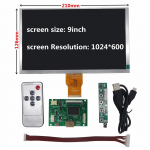 9 colių 1024 * 600 ekranas LCD TFT monitorius su tvarkyklės valdymo plok&scaron;te HDMI suderinamas su Lattepanda, Raspberry Pi Banana Pi Display+drive board juoda