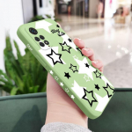 Bright Starry Sky telefono dėklas, skirtas Xiaomi Redmi Note 12 11 11S 11T 10 10A 10T 10S 9T 9 8 7 Pro Plus 10C 9A 9C 9T 4G 5G dangtelis Redmi Note 12 4G &scaron;viesiai žalios spalvos