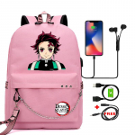 Animacinis mokyklinis krep&scaron;ys suaugusiems Anime kuprinė Demon Slayer Nezuko Kawaii Didelės talpos Manga kelionėms kasdien mergaičių knygų krep&scaron;iai