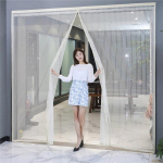 Didelio dydžio tinklelio nuo uodų durų užuolaidų magnetai durų tinklelio tinklelis nuo vabzdžių smėlio muselių su magnetais ant durų tinklelio ekrano magnetai 180 X 220 CM