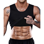 Vyri&scaron;kas pirties kostiumas, prakaito liemenė, juosmens treniruoklis Body Shaper kompresiniai mar&scaron;kinėliai treniruotėms, pilvo kontrolė, lieknėjanti formuojanti apranga, fitneso apatiniai mar&scaron;kinėliai M juoda