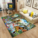 Gyvūnų pasaulis Kilimai svetainei Miegamajame Didelis kilimas Vaikams Žaidimas Vieta Kilimėliai Vaikų Kambarys Žaidimas Grindų Kilimėliai 160cm x 230cm