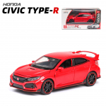 1:32 Scale 2017 Honda Civic Type-R Diecast modelio automobilio žaislas su atviromis durimis, &scaron;viesa ir garsu vaikams, berniukams, mergaitėms, suaugusiems, vyrams 1/32-15x6.5x5cm