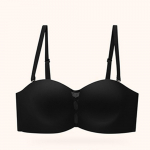 Neslystantis, be petne&scaron;ėlių krūtinė, nežymintis &scaron;imtas storų kau&scaron;elių rinkimo liemenėlės viduje 32/70AB juoda