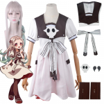 Anime prie tualeto priri&scaron;tas Hanako-kun Yashiro Nene Cosplay kostiumas Cosplay perukai su suknelės kaklarai&scaron;čiu Graži uniforma Helovino karnavalinė apranga
