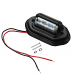 Automobilių 6LED valstybinio numerio ženklo &scaron;viesa sunkvežimių furgonų lengvųjų automobilių priekaba Universalus galinis žibintas &scaron;oninis žibintas valstybinio numerio ap&scaron;vietimas LM juoda