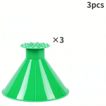 3vnt Automobilio lango priekinis stiklas Magic ledo grandymo alyvos piltuvas sniego kastuvas ledo &scaron;alinimo įrankis grandymui žieminiai automobilių priedai 3pcs raudona