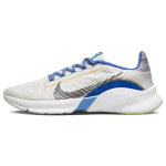 Nike SuperRep Go 3 Flyknit Next Nature Balta Vidutinio Mėlynumo Moteri&scaron;ki sportbačiai Balta Vaiduokli&scaron;kai Žalia Juoda DH3393-102 36.5 white