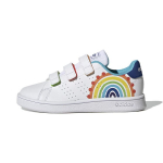 Adidas Advantage Court Velcro J Rainbow Vaikams Sportbačiai White Cloud-White Royal-Blue GV6821 30