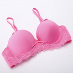 Seksualios Push Up liemenėlės Smoot Lace Bralette apatiniai moteri&scaron;ki liemenėlė Nematoma vestuvių liemenėlė Top Soutien Gorge 38B rožinė