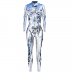 Punk Gothic Jumpsuit Catsuit Sexy Women Cosplay kostiumai Helovinas Bodysuit S