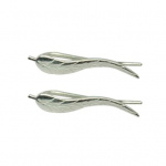 1 poros ausų smeigtuko lapelių formos i&scaron;skirtinis auskaras auksas