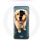 Coque pour Samsung Galaxy S9 golden retriever Chiot