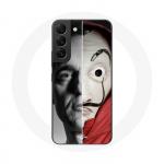 Coque pour Samsung Galaxy S22 La casa de papel Berlin Masque Split