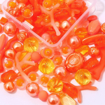 1 rinkinys / mai&scaron;elis atsitiktinai sumai&scaron;ykite tos pačios spalvos akrilo karoliukų seriją &bdquo;pasidaryk pats&ldquo; apyrankės, karoliai, auskarai, papuo&scaron;alai, priedai 7.4*7.4*2.6cm