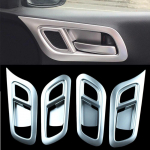 ABS Chrome Interior Door Handle bowl cover trim For Honda City 2015 20016 2017 LHD Car Styling Accessories 4pcs/set gray