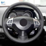 Skirta Mitsubishi Lancer X 2007-2015 Outlander 2006-2013 ASX 2010-2013 Pajero Sport 2008-2016 automobilio vairo dangčio apdaila juoda
