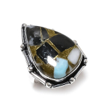 Natural Zebra Jasper Gemstone Handmade 925 Sterling Silver Gift Ring Size 6 y1a58