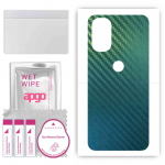 apgo Protective Skin Sticker for the back compatible with Motorola Moto G31, Wrap Film, Foil, Vinyl - Pattern Carbon Chameleon CAKA1