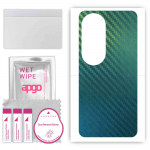 apgo Protective Skin Sticker for the back compatible with Oppo Reno 10 Pro, Wrap Film, Foil, Vinyl - Pattern Carbon Chameleon CAKA1