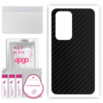 apgo Protective Skin Sticker for the back compatible with Oppo Find N 5G, Wrap Film, Foil, Vinyl - Pattern Carbon Black