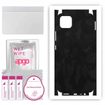 apgo Protective Skin Sticker for the back+sides compatible with Realme C11, Full Wrap Film, Foil, Vinyl - Pattern Black Camo