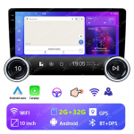 REAKOSOUND Android 4 branduolių Automobilio radijas 10.1 Didelės rai&scaron;kos GPS navigacija Bluetooth Universalus automobilio multimedijos grotuvas Carplay Stereo Quad Core