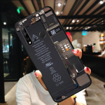 Baterijos grandinės plok&scaron;tė Telefono dėklas Huawei P50 Pro P30 P40 Lite P40Pro P20 lite Mate 20 Pro Nova Y70 Y90 9 SE P Smart Funda P Smart 2021